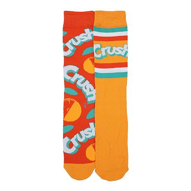 Men's 2-Pack Orange Crush Crew Socks