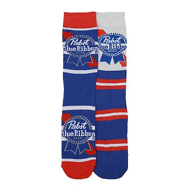 Men's 2-Pack Pabst Blue Ribbon Crew Socks