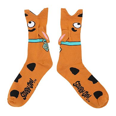Men's Scooby Doo 3D Plush Ears Crew Socks