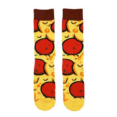 Men's 4-Pack Pizza Paradise Crew Socks