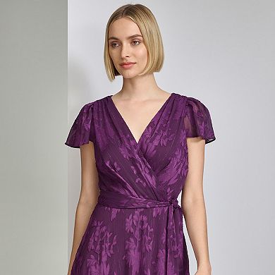 Women's Harper Rose Short Sleeve Tie Front Faux Wrap Dress