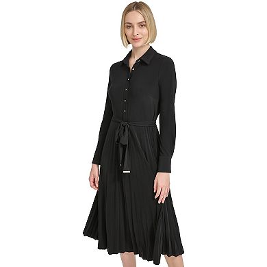 Women's Harper Rose Long Sleeve Collar Neck Midi Dress