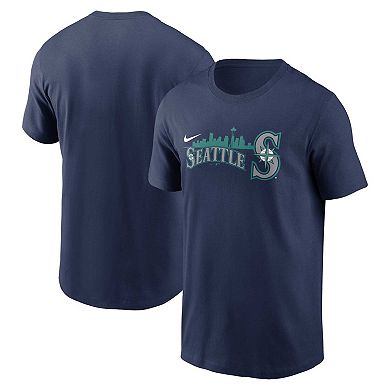 Men's Nike Navy Seattle Mariners Local Team Skyline T-Shirt