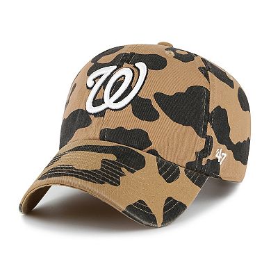 Women's '47 Brown Washington Nationals Rosette Clean Up Adjustable Hat