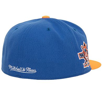 Men's Mitchell & Ness Royal/Orange New York Mets Bases Loaded Fitted Hat
