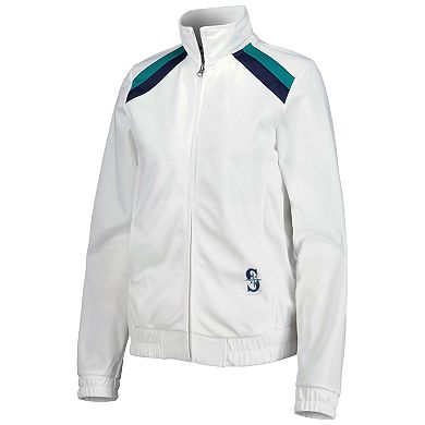 Women's G-III 4Her by Carl Banks White Seattle Mariners Red Flag Full-Zip Track Jacket
