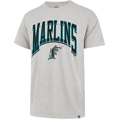 Men's '47 Gray Miami Marlins Walk Tall Franklin T-Shirt