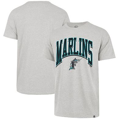 Men's '47 Gray Miami Marlins Walk Tall Franklin T-Shirt