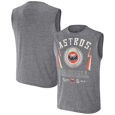 Men's Darius Rucker Collection by Fanatics Charcoal Houston Astros Relaxed-Fit Muscle Tank Top