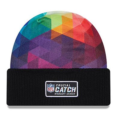 Men's New Era  Black Pittsburgh Steelers 2023 NFL Crucial Catch Cuffed Knit Hat