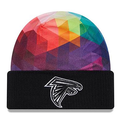 Men's New Era  Black Atlanta Falcons 2023 NFL Crucial Catch Cuffed Knit Hat