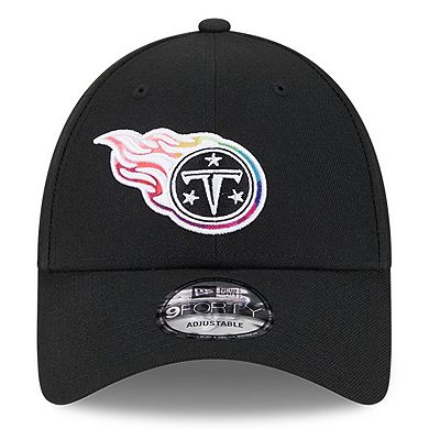 Men's New Era  Black Tennessee Titans 2023 NFL Crucial Catch 9FORTY Adjustable Hat
