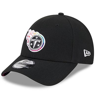 Men's New Era  Black Tennessee Titans 2023 NFL Crucial Catch 9FORTY Adjustable Hat