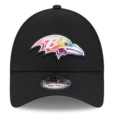 Men's New Era  Black Baltimore Ravens 2023 NFL Crucial Catch 9FORTY Adjustable Hat