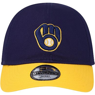 Infant New Era Navy Milwaukee Brewers Team Color My First 9TWENTY Flex Hat