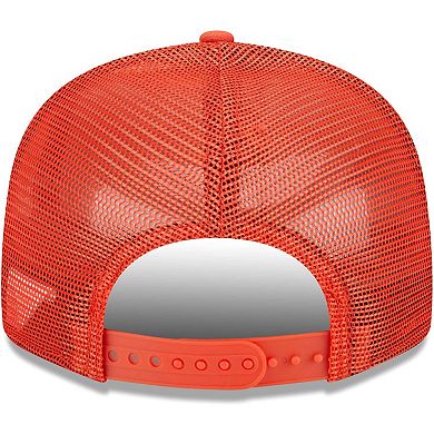 Men's New Era Orange Clemson Tigers Grade Trucker 9FIFTY Snapback Hat