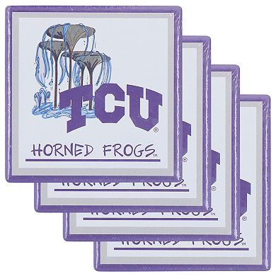 TCU Horned Frogs Four-Pack Coaster Set