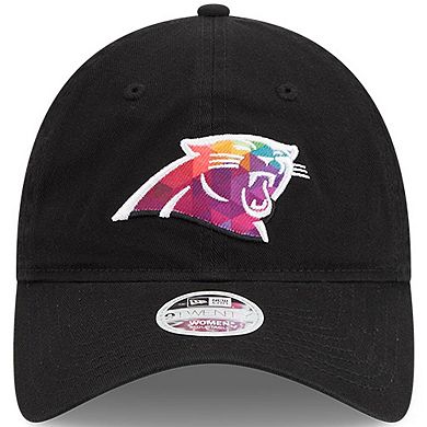 Women's New Era  Black Carolina Panthers 2023 NFL Crucial Catch 9TWENTY Adjustable Hat