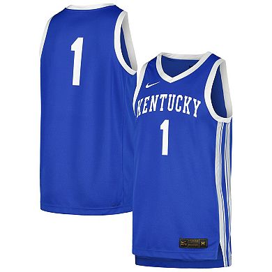 Men's Nike #1 Royal Kentucky Wildcats Replica Jersey