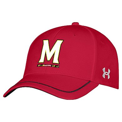 Youth Under Armour Red Maryland Terrapins Blitzing Accent Performance Adjustable Hat