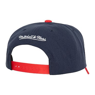Men's Mitchell & Ness Navy Atlanta Braves Corduroy Pro Snapback Hat