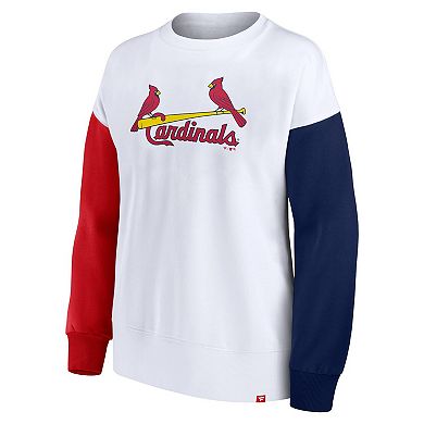 Women's Fanatics Branded White St. Louis Cardinals Series Pullover Sweatshirt