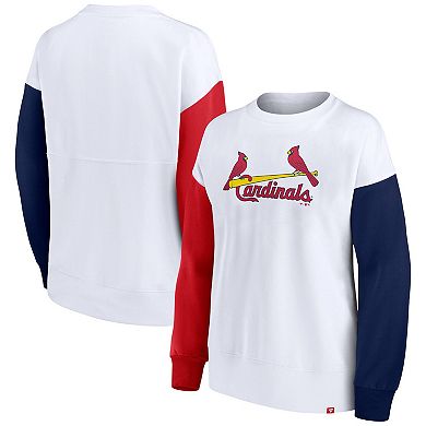 Women's Fanatics Branded White St. Louis Cardinals Series Pullover Sweatshirt