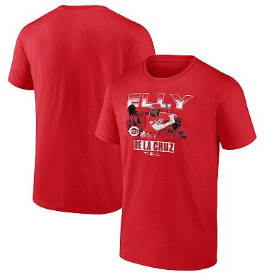 Men's Fanatics Branded Elly De La Cruz Red Cincinnati Reds Graphic T-Shirt