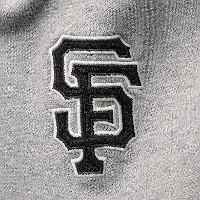 Men's '47 Heathered Gray/Heathered Black San Francisco Giants Two-Toned Team Pullover Sweatshirt