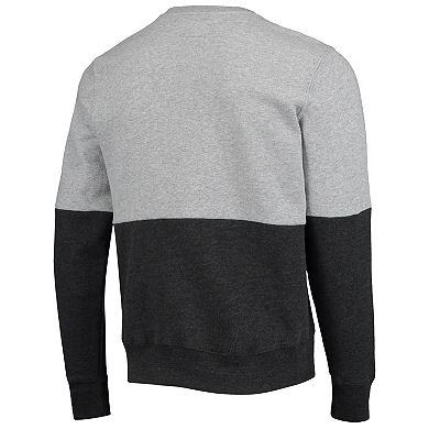 Men's '47 Heathered Gray/Heathered Black San Francisco Giants Two-Toned Team Pullover Sweatshirt