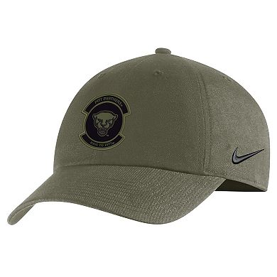 Men's Nike Olive Pitt Panthers Military Pack Heritage86 Adjustable Hat