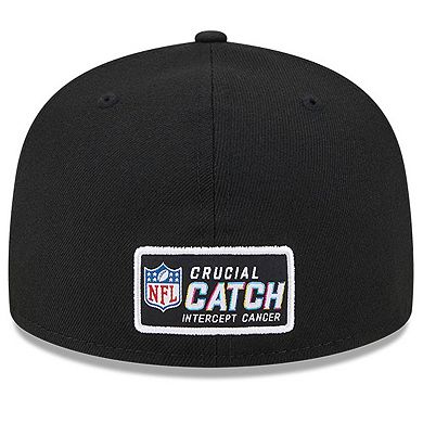 Men's New Era  Black New York Giants 2023 NFL Crucial Catch 59FIFTY Fitted Hat