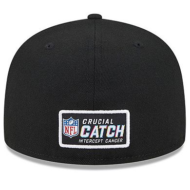 Men's New Era  Black New England Patriots 2023 NFL Crucial Catch 59FIFTY Fitted Hat