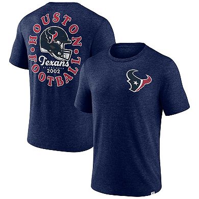 Men's Profile Navy Houston Texans Big & Tall Two-Hit Throwback T-Shirt
