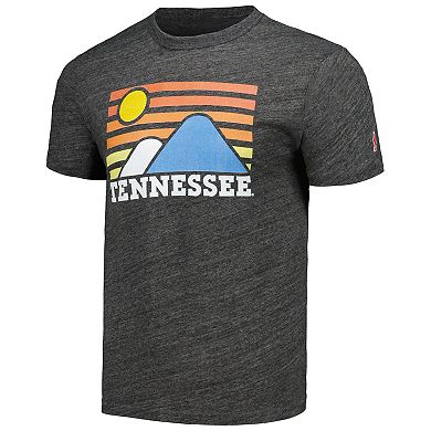 Men's League Collegiate Wear Heather Charcoal Tennessee Volunteers Hyper Local Victory Falls Tri-BlendÂ T-Shirt