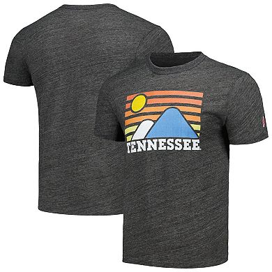 Men's League Collegiate Wear Heather Charcoal Tennessee Volunteers Hyper Local Victory Falls Tri-BlendÂ T-Shirt