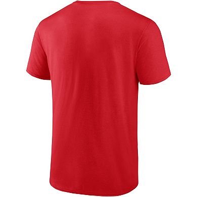 Men's Fanatics Branded Red Washington Capitals Goaltender Combo T-Shirt
