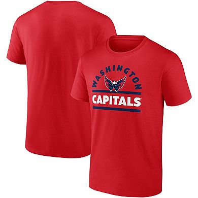 Men's Fanatics Branded Red Washington Capitals Goaltender Combo T-Shirt