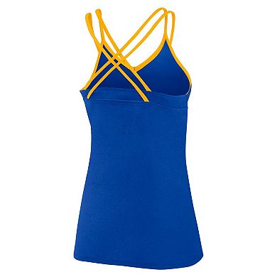 Women's Fanatics Royal Los Angeles Rams Go For It Strappy Crossback Tank Top