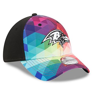 Men's New Era  Pink Baltimore Ravens 2023 NFL Crucial Catch 39THIRTY Flex Hat