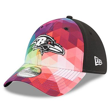 Men's New Era  Pink Baltimore Ravens 2023 NFL Crucial Catch 39THIRTY Flex Hat