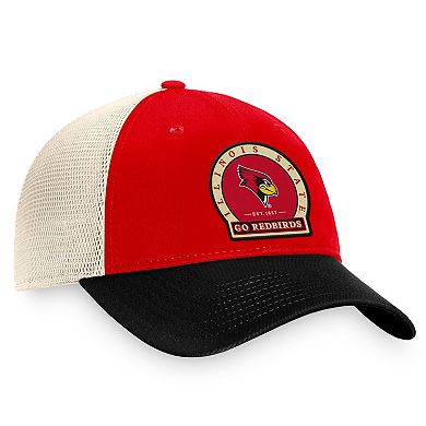 Men's Top of the World Red Illinois State Redbirds Refined Trucker Adjustable Hat