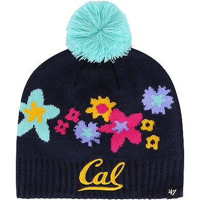 Girls Youth '47 Navy Cal Bears Buttercup Knit Beanie with Pom
