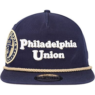 Men's New Era  Navy Philadelphia Union Heritage The Golfer Snapback Hat