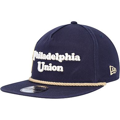 Men's New Era  Navy Philadelphia Union Heritage The Golfer Snapback Hat