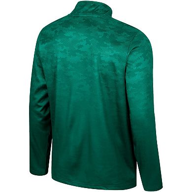 Men's Colosseum  Green Colorado State Rams The Machine Half-Zip Jacket