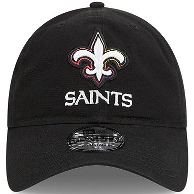 Men's New Era  Black New Orleans Saints 2023 NFL Crucial Catch 9TWENTY Adjustable Hat