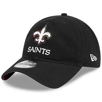 Men's New Era  Black New Orleans Saints 2023 NFL Crucial Catch 9TWENTY Adjustable Hat