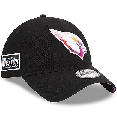 Men's New Era  Black Arizona Cardinals 2023 NFL Crucial Catch 9TWENTY Adjustable Hat