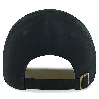 Men's '47 Black Carolina Panthers Vernon Clean Up Adjustable Hat